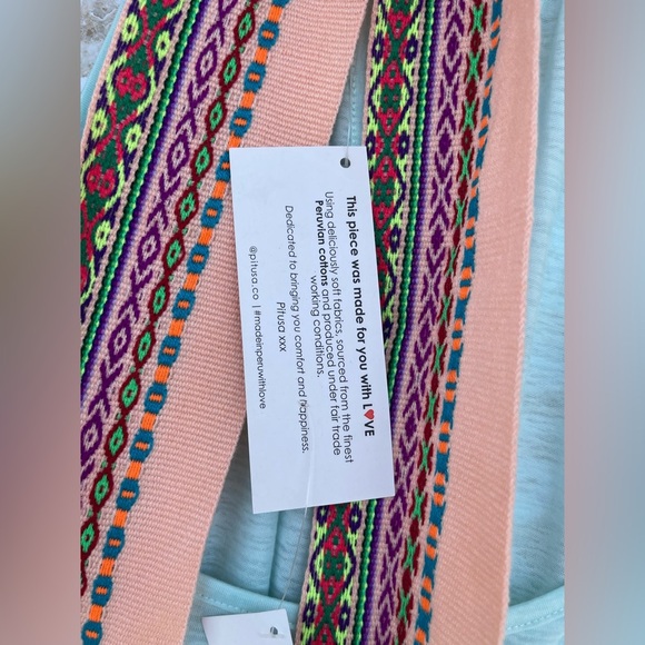 PITUSA Llama Halter Dress in Aqua Large - Picture 14 of 16